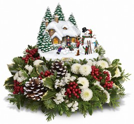 Thomas Kinkade Snowballs and Smiles Davenport Florist - Same Day Flower Delivery - Flower Power 